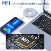 3 unidades cargador rápido para iPhone,【Certificado Apple MFi】6 pies Cargador para iPhone Carga rápida Adaptador de pared USB C 6 pies Tipo C a cable Lightning para iPhone 14 Pro Max/14 Plus/13 Pro/12/12Pro/11/XS/X,AirPods 7