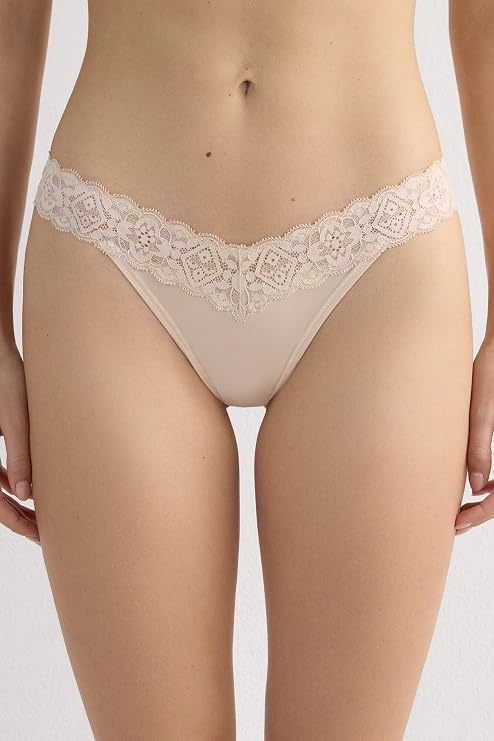 Intimissimi Lace and Microfiber 80s Style Brazilian