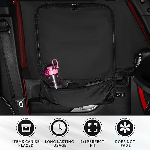Miniatura 3 de Parasol para ventana delantera de Jeep, cubierta de cortinas de ventana para camping, compatible con Jeep Wrangler JK JL y Gladiator JT 2007-2023,