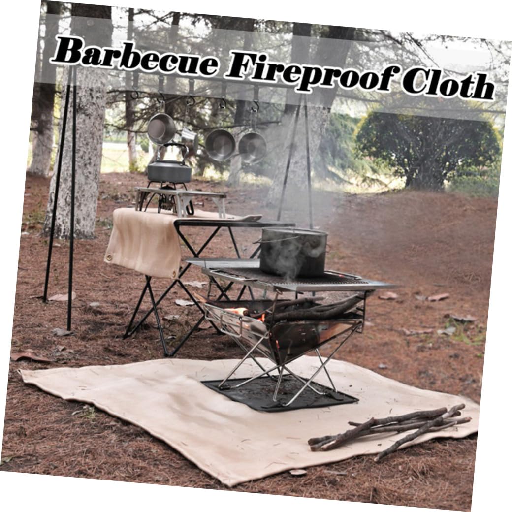 Toddmomy Manta Ignífuga Resistente al Calor para Camping Tapete Protector de Incendios para Barbacoa al Aire Manta Ignífuga para Picnic y Acampar Color Aleatorio
