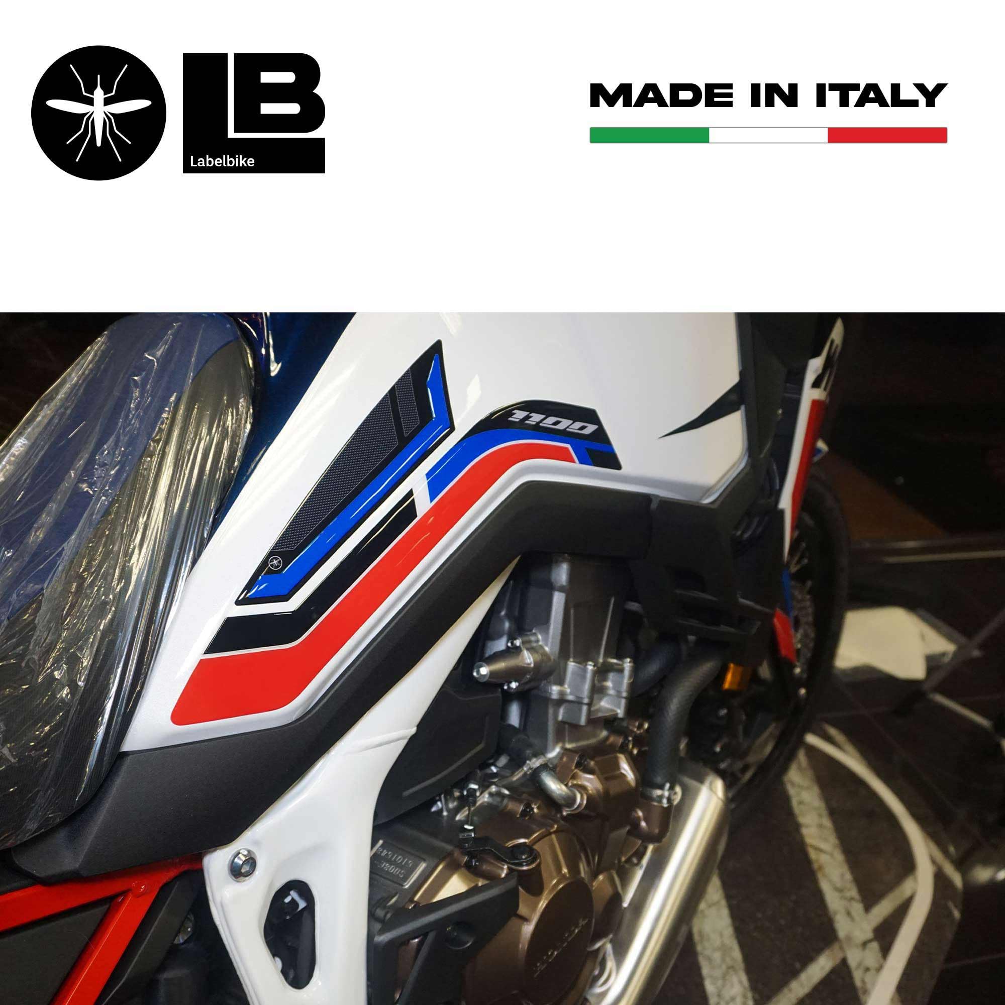 Protections Réservoir Moto Africa Twin 2016-2022 - Autocollants Antidérapants Blancs Ou Noirs, Préviennent Les Rayures