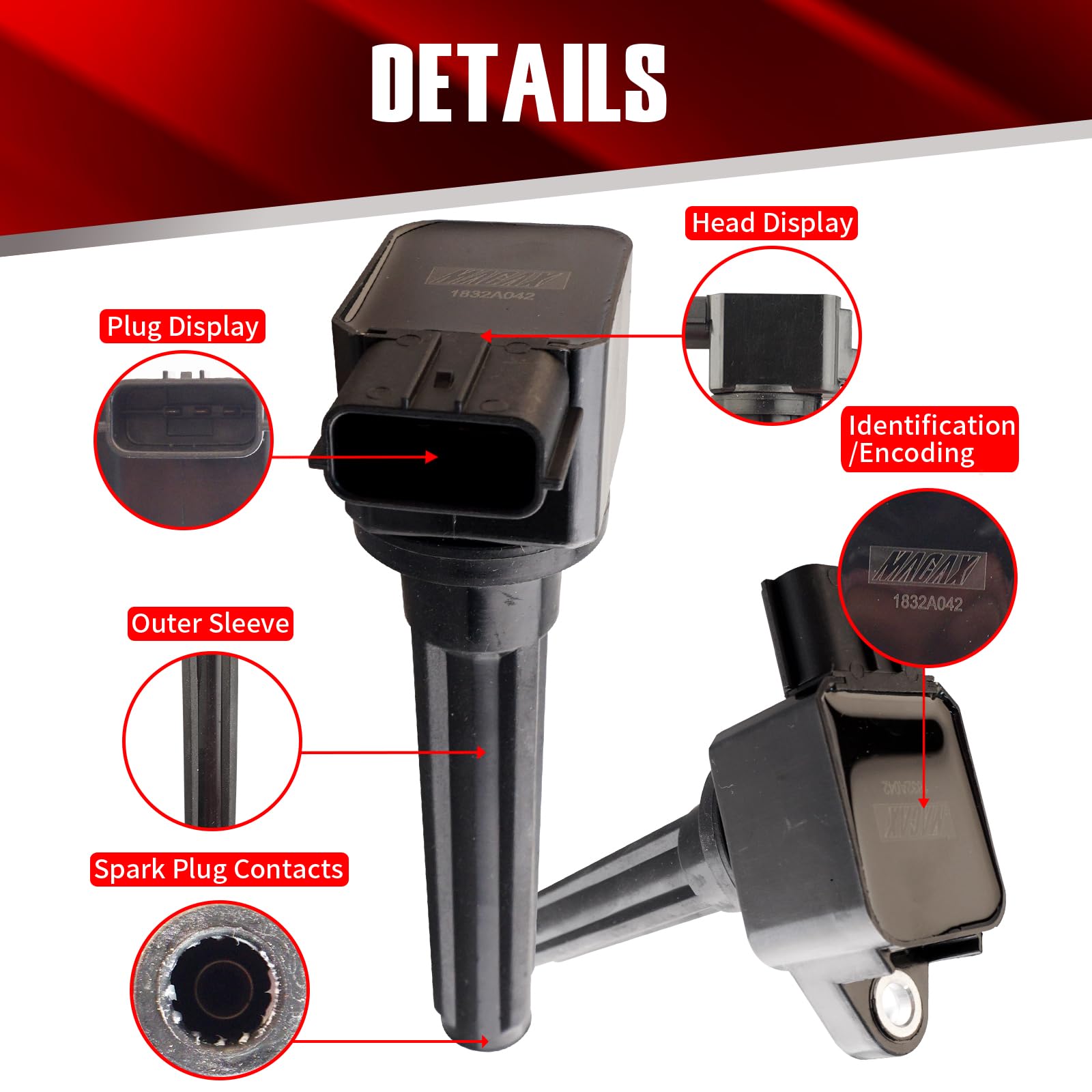 Amazon.com: MACAX Set of 4 Ignition Coils 1832A042