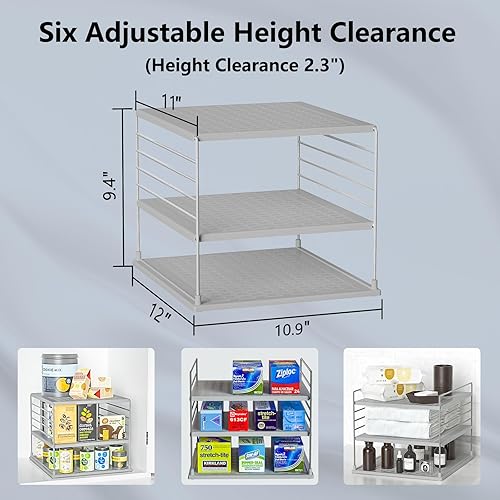 Miniatura 9 de Organizadores y almacenamiento mejorados de gabinete, soporte de compartimento dividido para bolsa de plástico, envoltura, papel de aluminio,