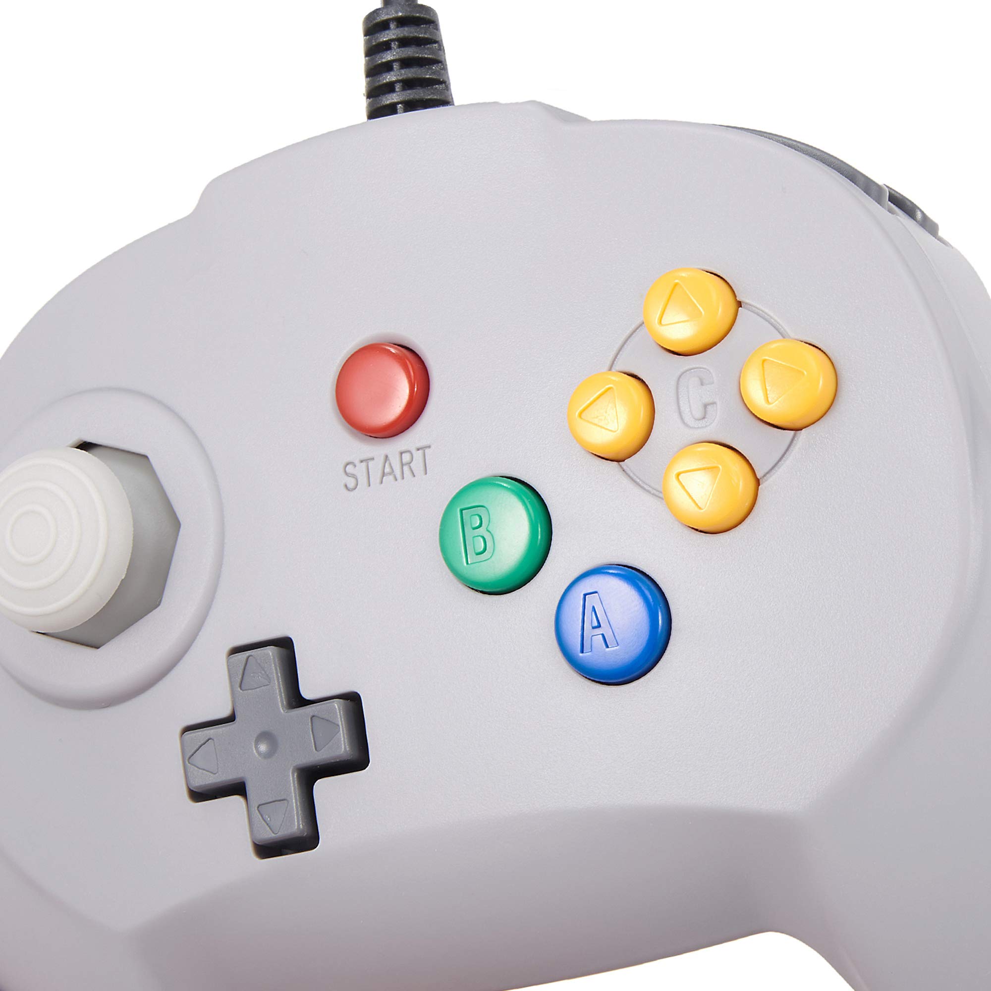 miadore Classic N64 Controller, Retro N64 Wired Remote Joystick Gaming Controller Compatibile con la Console N64 (grigio)