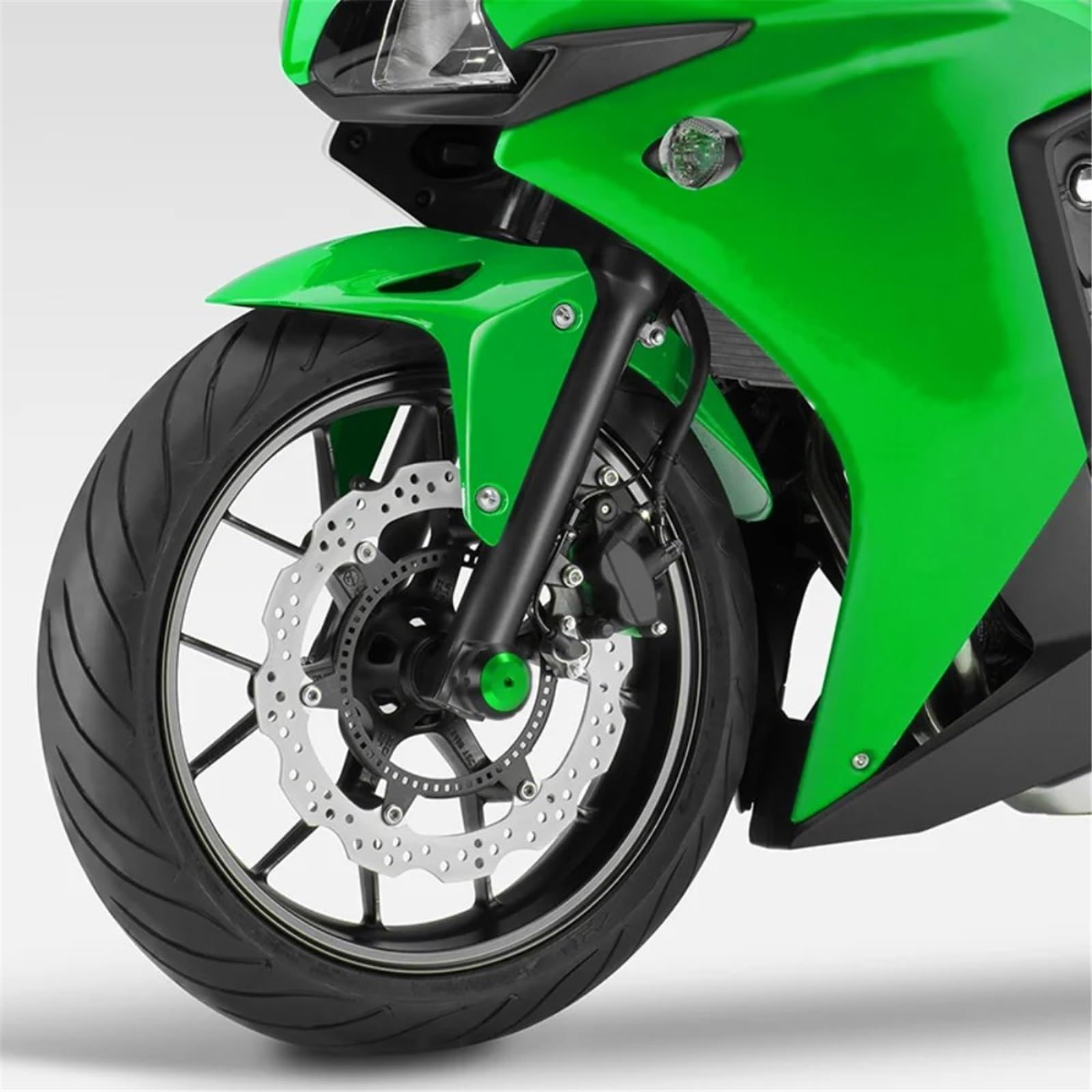 Kawasaki Zx10R Ninja 2013-2016年オートバイガードパッド用フロント