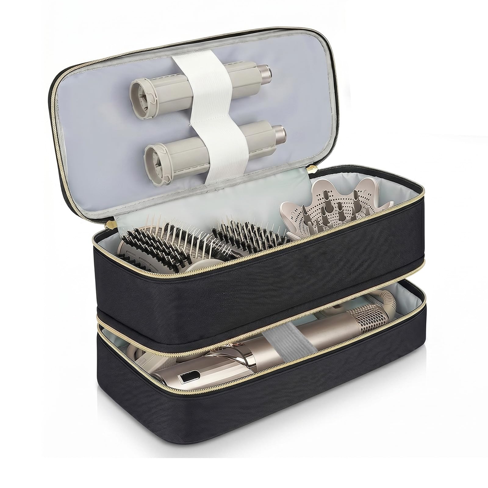 Estuche Transporte Viaje Compatible con Dyson Airwrap Styler, Organizador Portátil de Gran Capacidad para Secador De Pelo y Accesorios