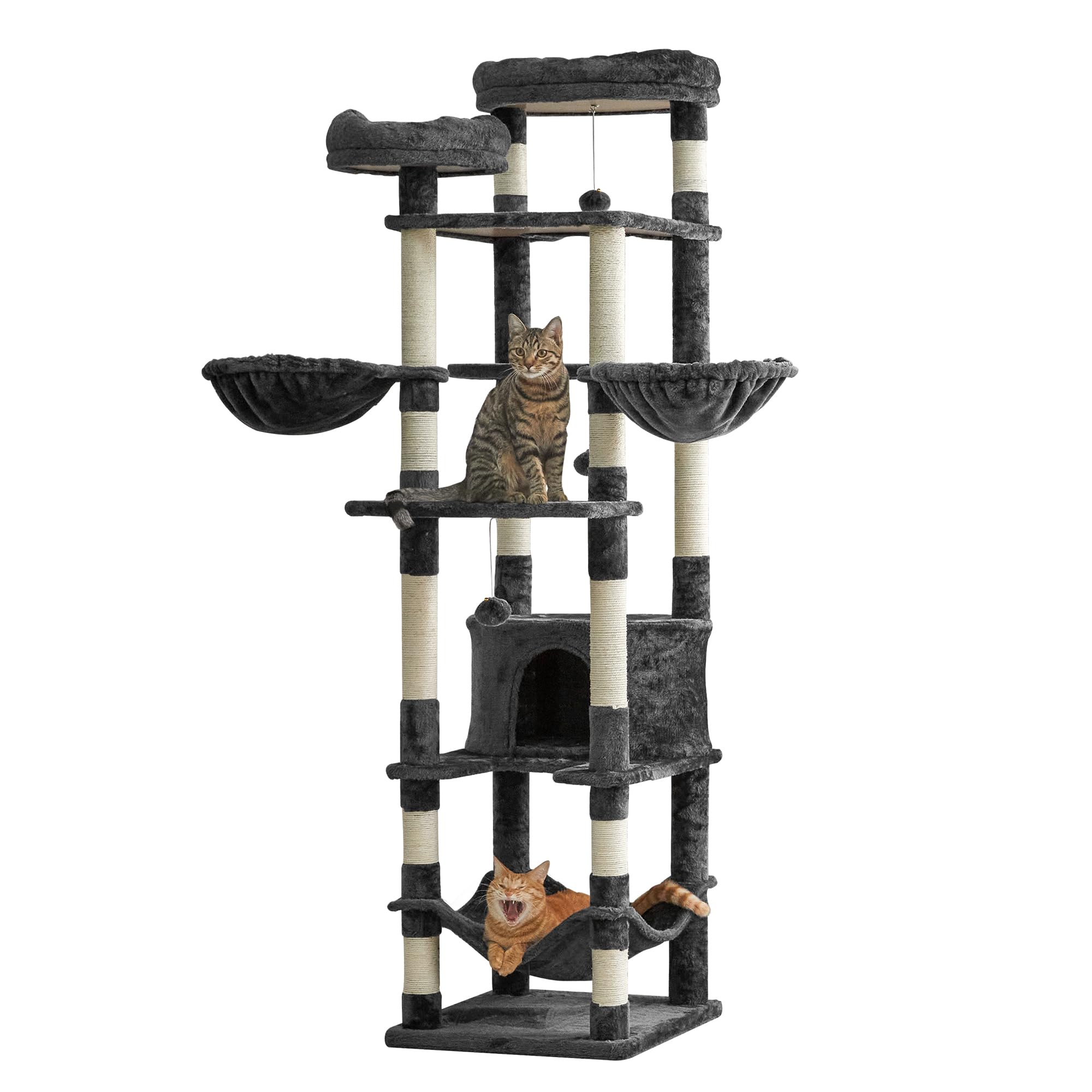Amazon | Mwpo キャットタワー 多頭飼い 猫タワー 猫用品 据え置き