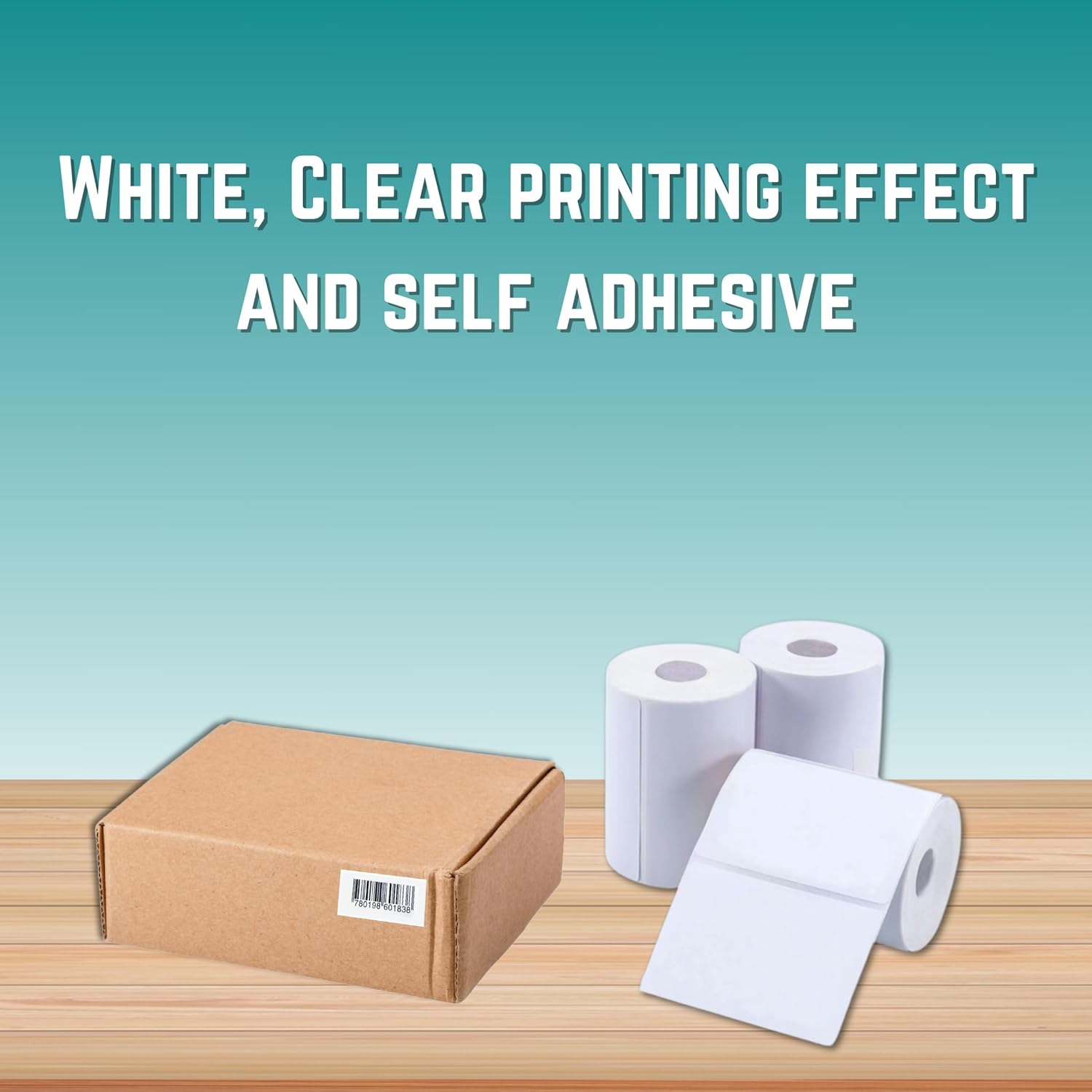 Double Dragon Thermal Labels – 6 Rolls, 50x30mm, Self-Adhesive, Multipurpose for Address & Price Tagging – Compatible with Phomemo M200, M220, M221, Zebra, Munbyn, Rollo and Others – 230 Labels/Roll