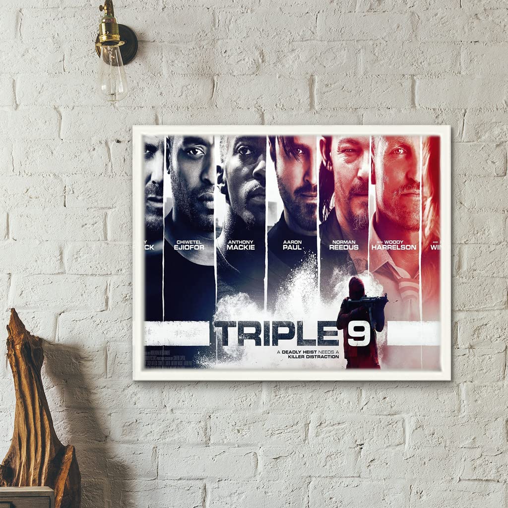 VERRE ART Printed Framed Canvas Painting for Home Decor Office Studio Wall Living Room Decoration (22x14inch White Floater) - triple_9