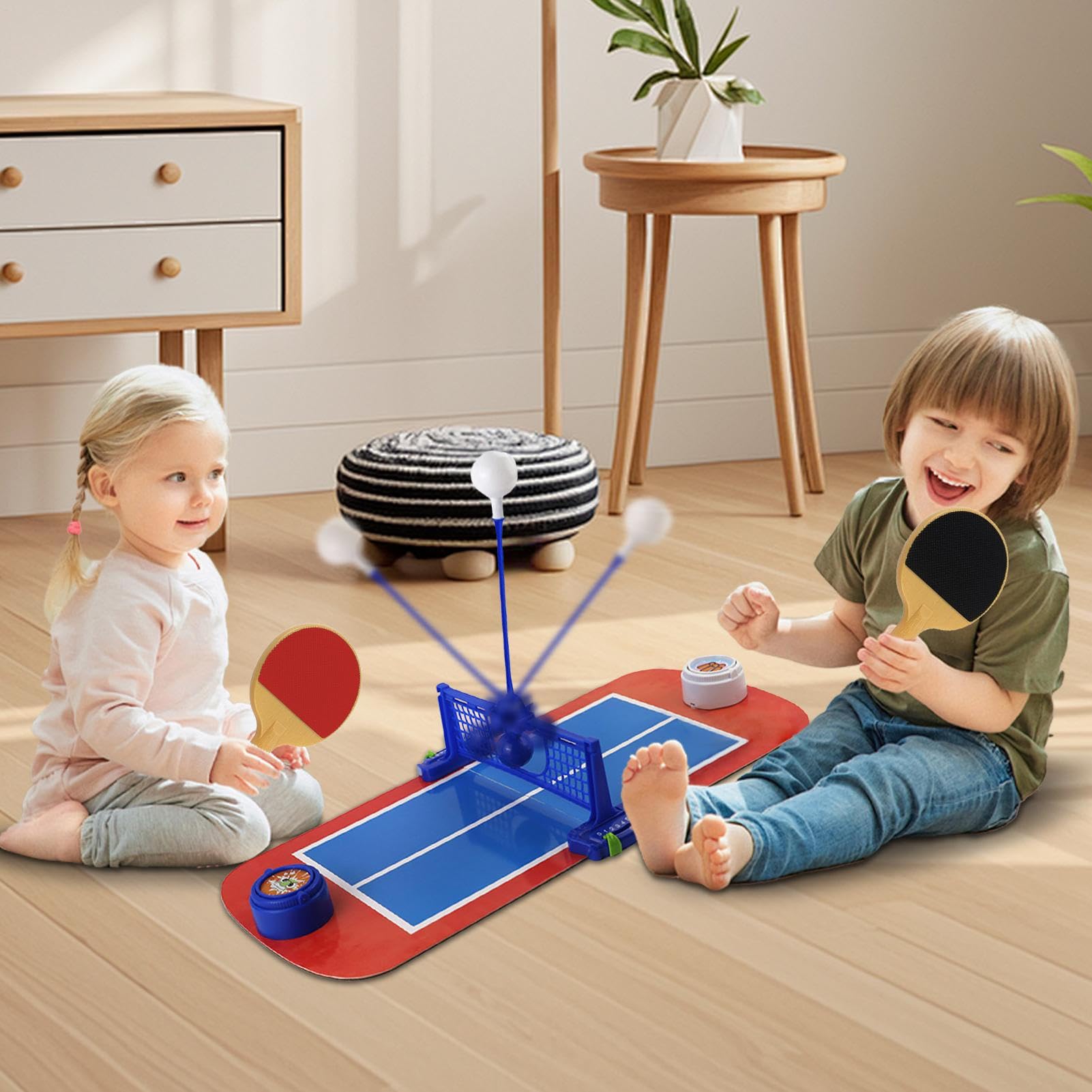 Set da Pong Portatile Set Racchette Portatile | Interattivo Genitori e Bambini per Sviluppare Abilità Motorie e Libero in Casa e in Viaggio