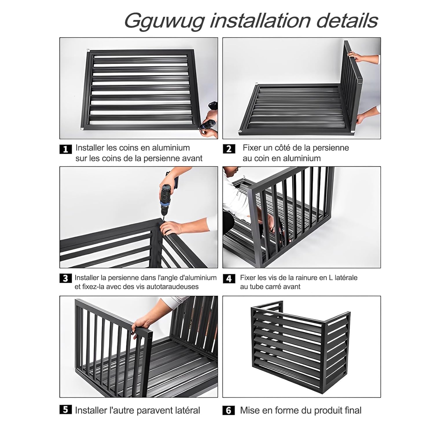 Cubierta de aire acondicionado para exteriores, carcasa de aluminio para bomba de calor, rejilla protectora impermeable, diseño de flores para unidad de aire acondicionado