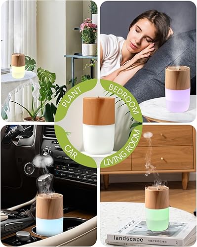 Miniatura 7 de Difusor de aceite esencial de 10.1 fl oz, humidificador silencioso 4 en 1 de alta calidad con modo de pulverización de medusas, aromaterapia