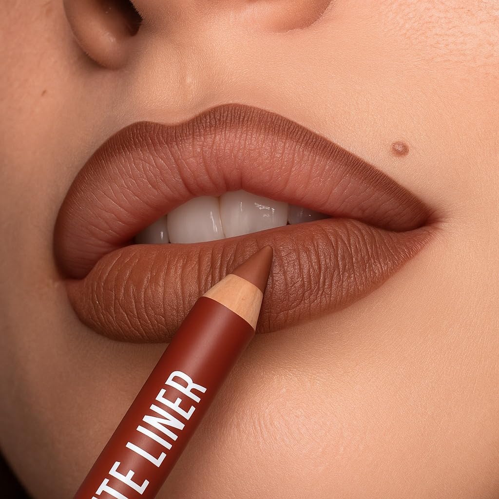 HUDACRUSH Super Matte Lipliner Set Of 12 - Pencil Waterproof, Nude, Professional Multicolored Long-Lasting for Women and Girls - Image 2 thumbnail