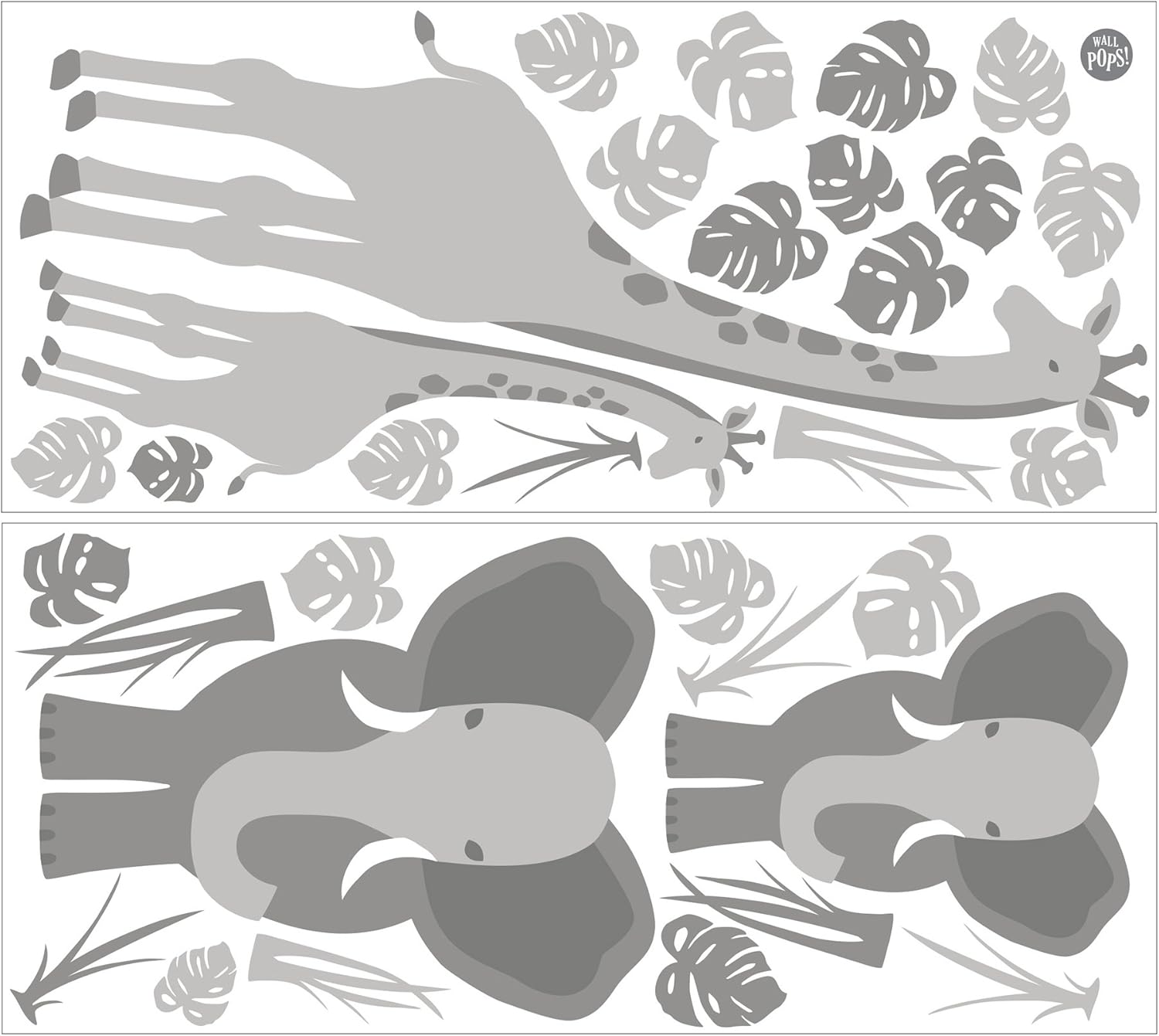 Wall Pops WallPops WPK2670 Wild About You Art Kit Wall Decal, Gray