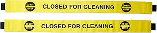 Restroom Closed for Cleaning Sign (2 Pack) with Do Not Enter and Magnetic Restroom signs