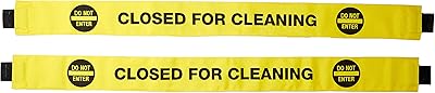 Haylins Restroom Closed for Cleaning Sign (2 Pack) with Do Not Enter and Magnetic Restroom signs