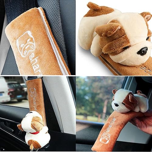 Miniatura 2 de ZOSTLAND Funda universal para cinturón de seguridad de automóvil, almohadillas de hombro suaves para correa de seguridad automática, funda de