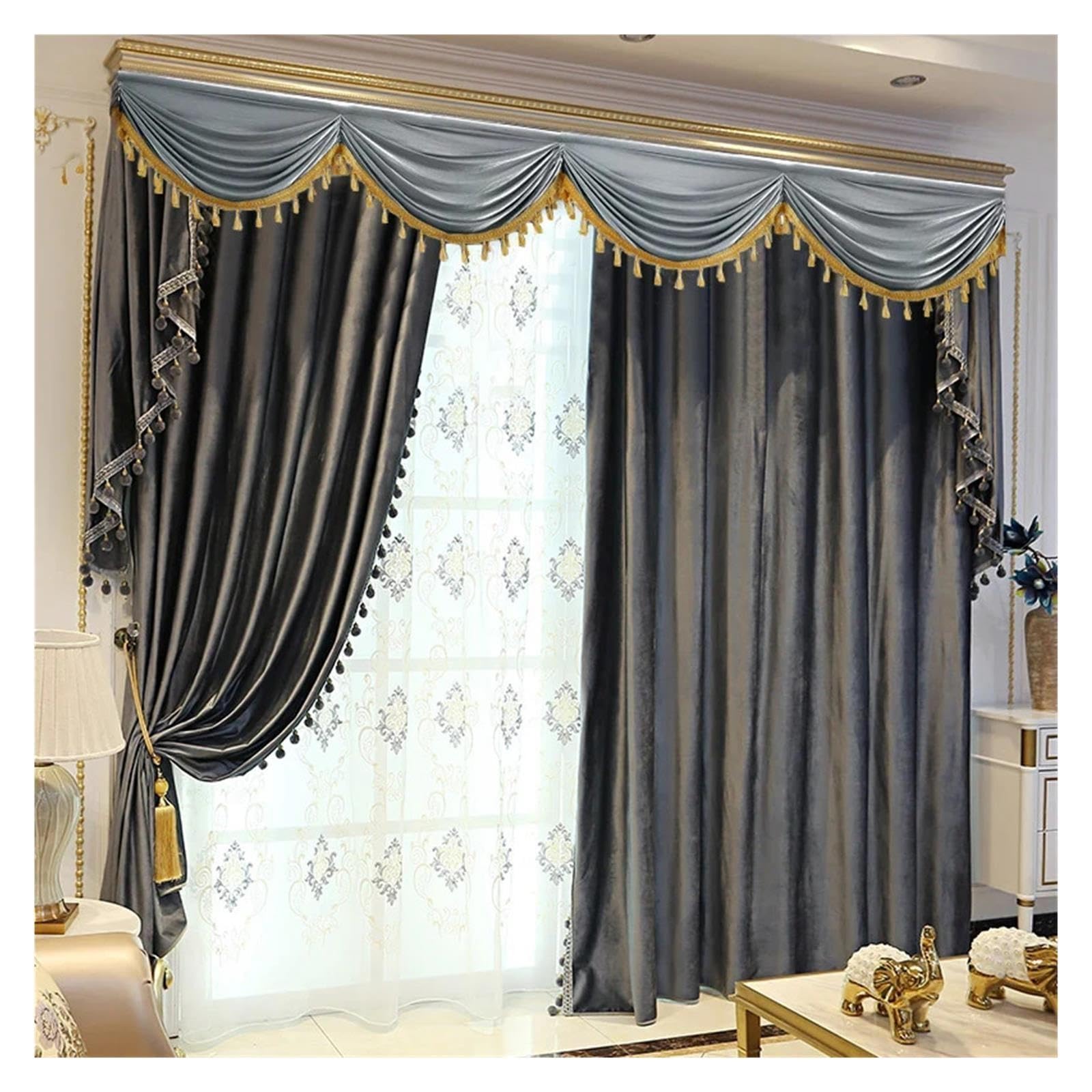 Tenda for fondale Decorativo con mantovana for Feste for Eventi