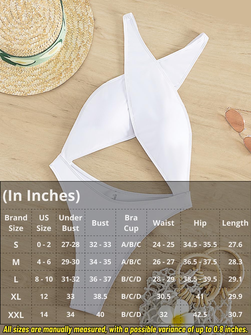 Kaei&Shi Sexy One Piece Swimsuit for Women,Cut Out Criss Cross Bathing Suit,Thong Monokini Swimsuits - Image 6