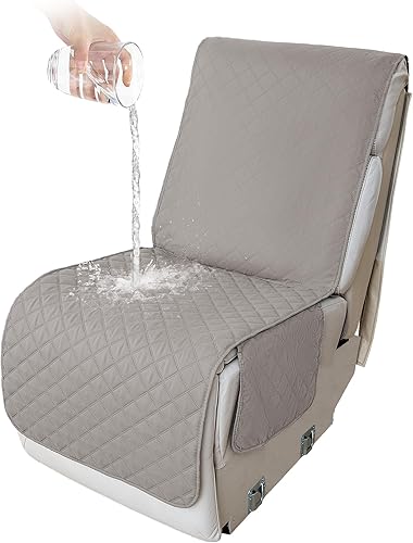 Miniatura 83 de HDCAXKJ 100% Fundas impermeables para sofá seccional reclinable en forma de L, funda de sofá reclinable acolchada lavable, fundas de esquina para