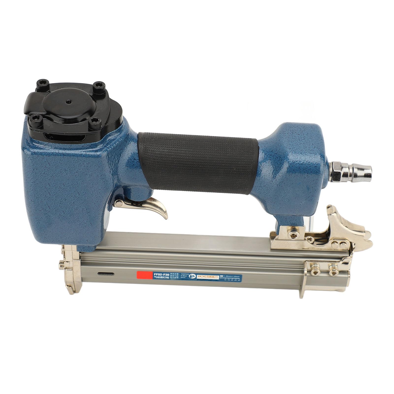 Air Brad Nailer Cast Aluminum Alloy Pneumatic Staple Stable Design 10-30mm Nail Length for Woodworking Decoration