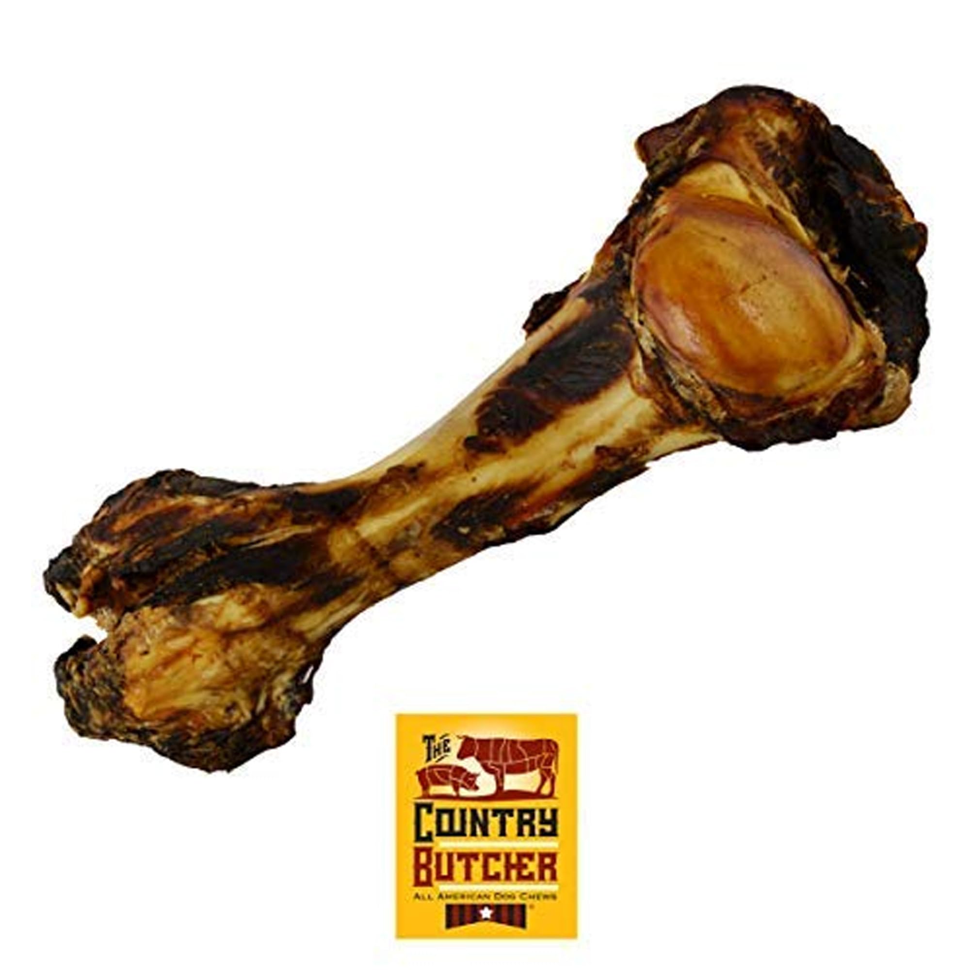 Giant Dog Bone for Aggressive Chewers, Large and Medium Breed Dog Treat, Natural, Tough, Chew Toy, Made in The USA, 1 Count