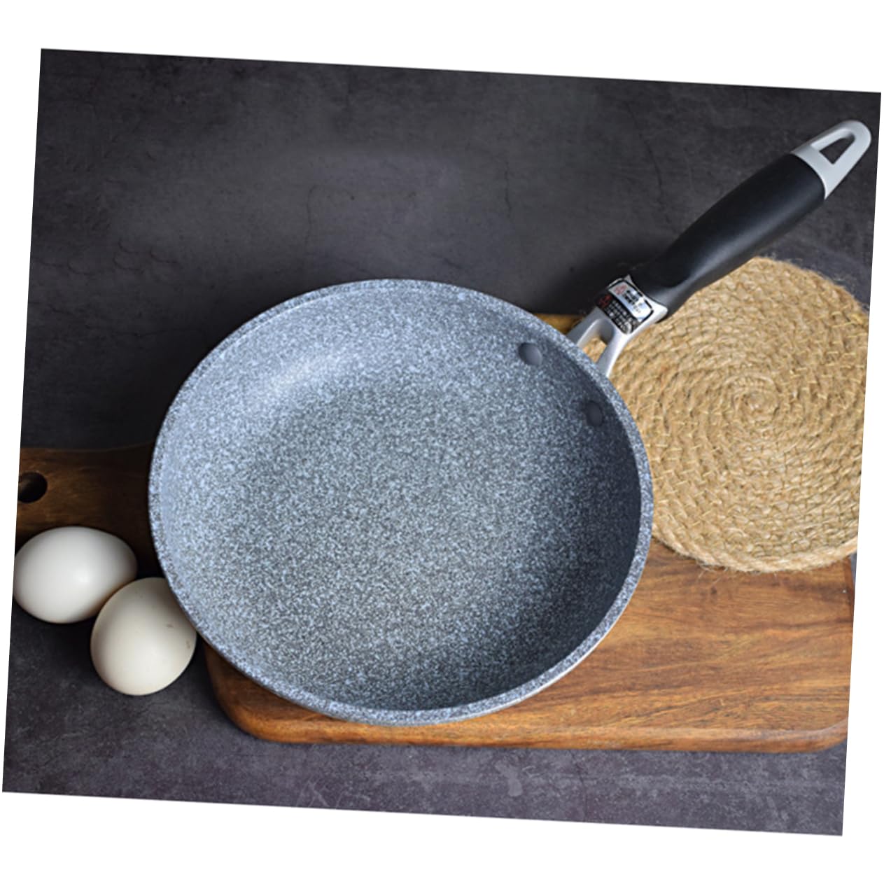 MAGICLULU 28cm Antihaftpfanne aus Stein mit Griff für Hausgebrauch