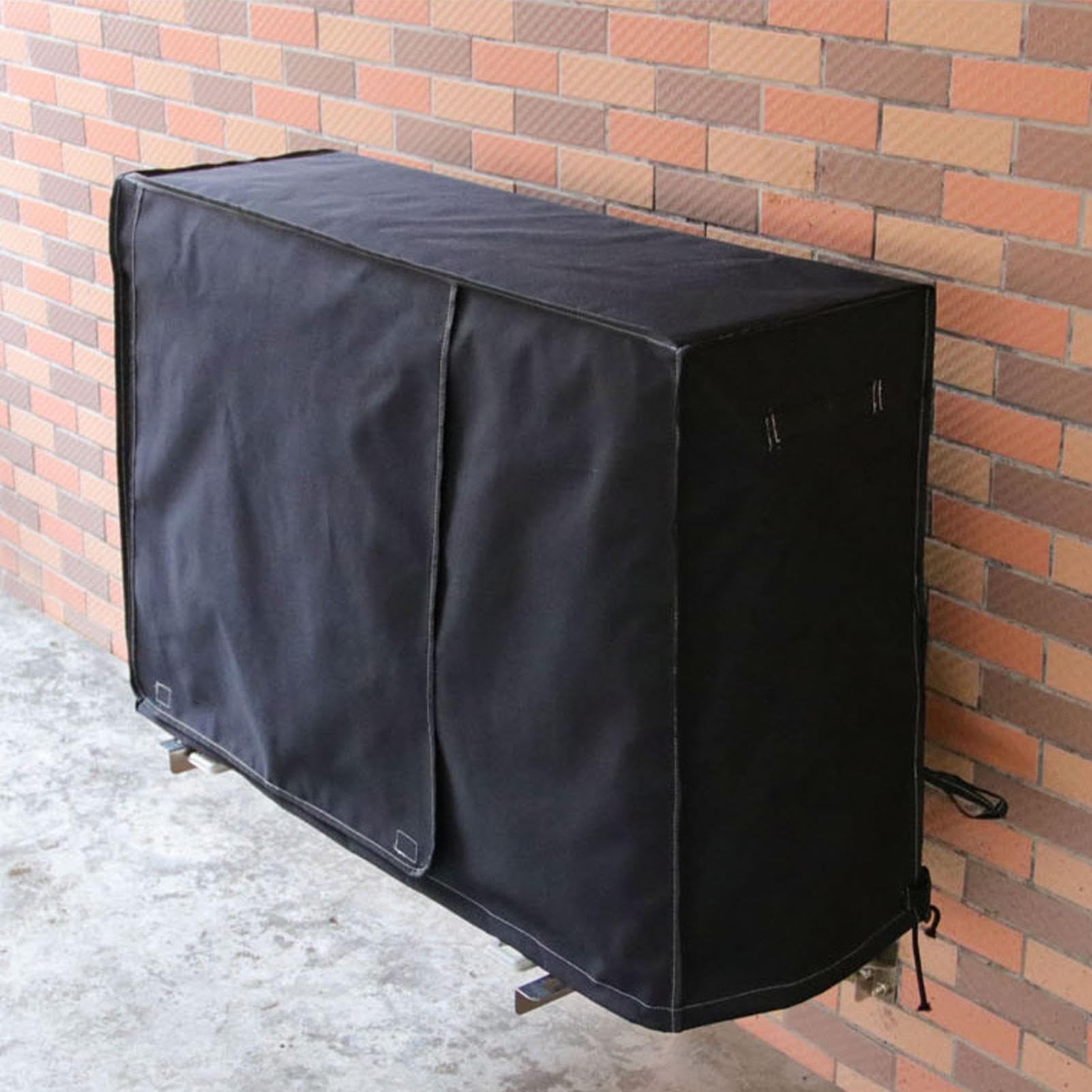 Cubierta de aire acondicionado para exteriores, protección de aire acondicionado, equipo resistente a la intemperie, ajuste, fundas protectoras lavables para prolongar la vida útil de tu
