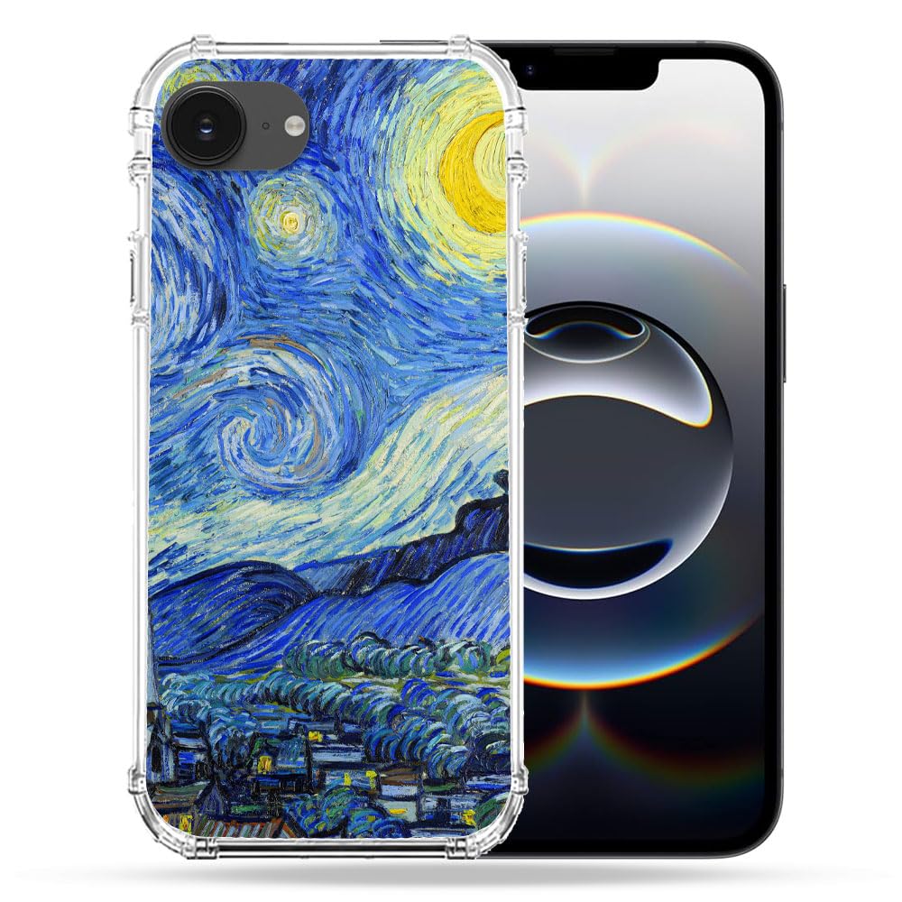 Coque antichoc iPhone 16e Cokitec avec impression haute définition Van Gogh - 2
