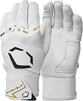 EvoShield Carbyne Adult Batting Gloves with Strap - Premium Cabretta Leather Grip for Baseball & Softball