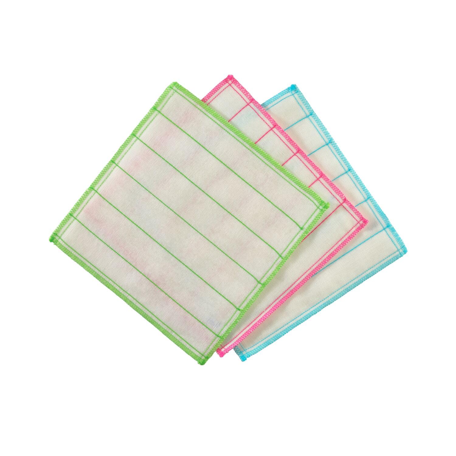 lakeland Wood Fibre Cleaning Cloths – Pack of 3