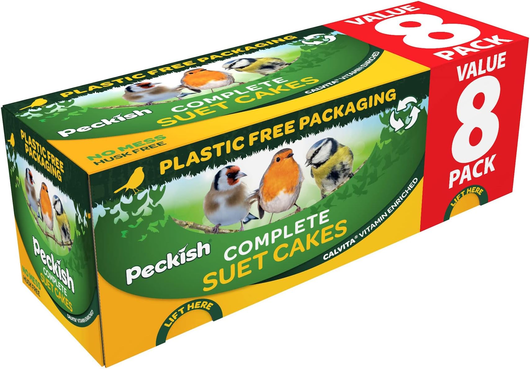 Complete Seed and Nut Suet Cakes 8 Pack Box