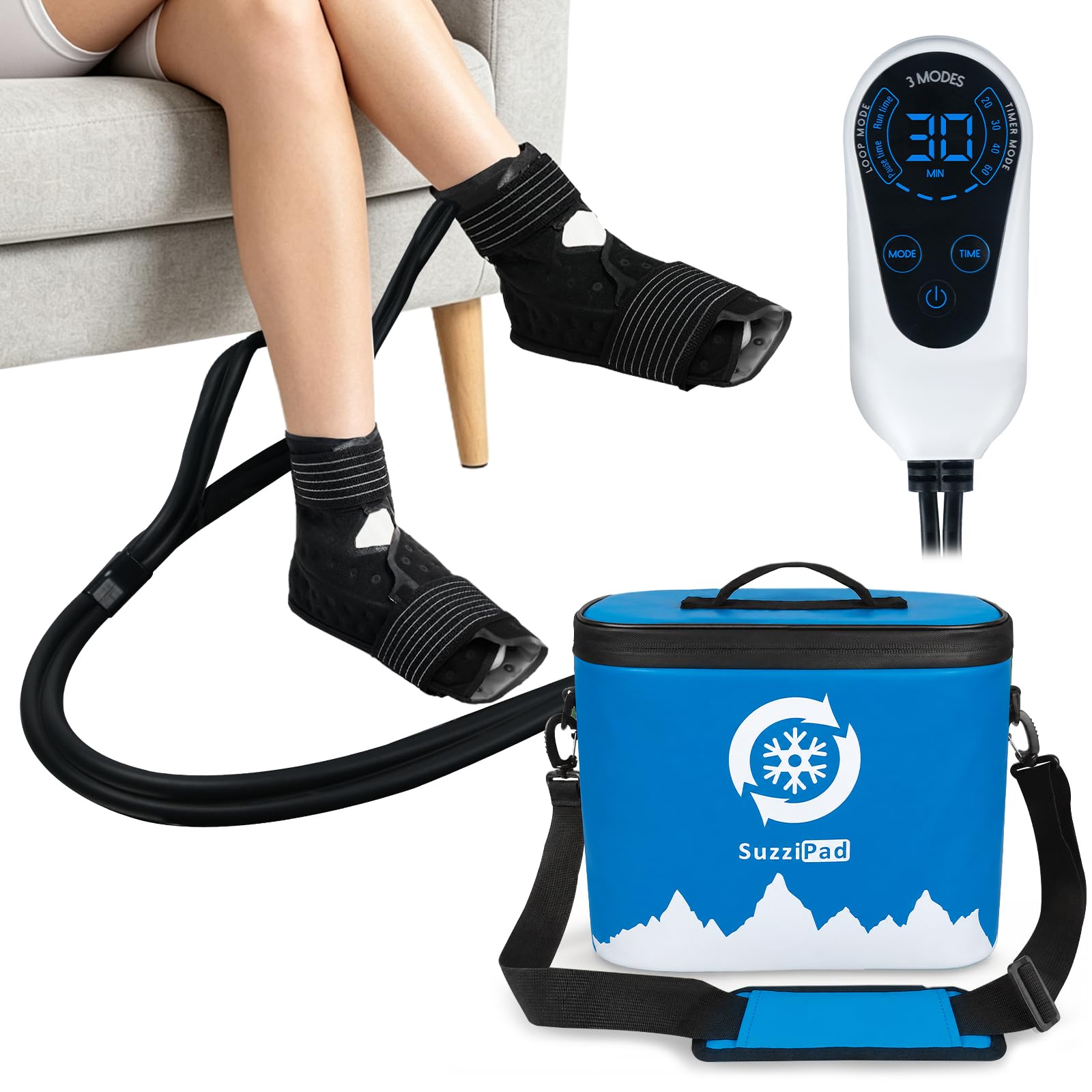 Photo 1 of SuzziPad Dual Channel Cold Therapy Machine for Feet & Calves