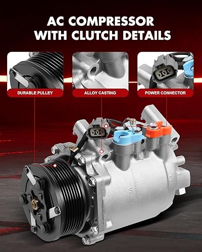 Miniatura 2 de Compresor con embrague apto para 2004-2008 para Acur-a TS-X, nuevo compresor de aire acondicionado GDSMOTU con embrague 10849T