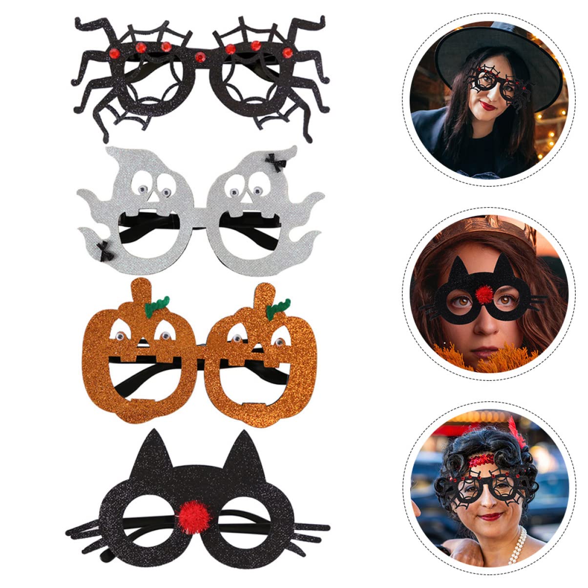 Toyvian Gastgeschenke 20 Stück Lustige Halloween- Halloween- Sonnenbrillen Kürbisgläser Gläser für - Party Brillenpapier Vasos Para Niños