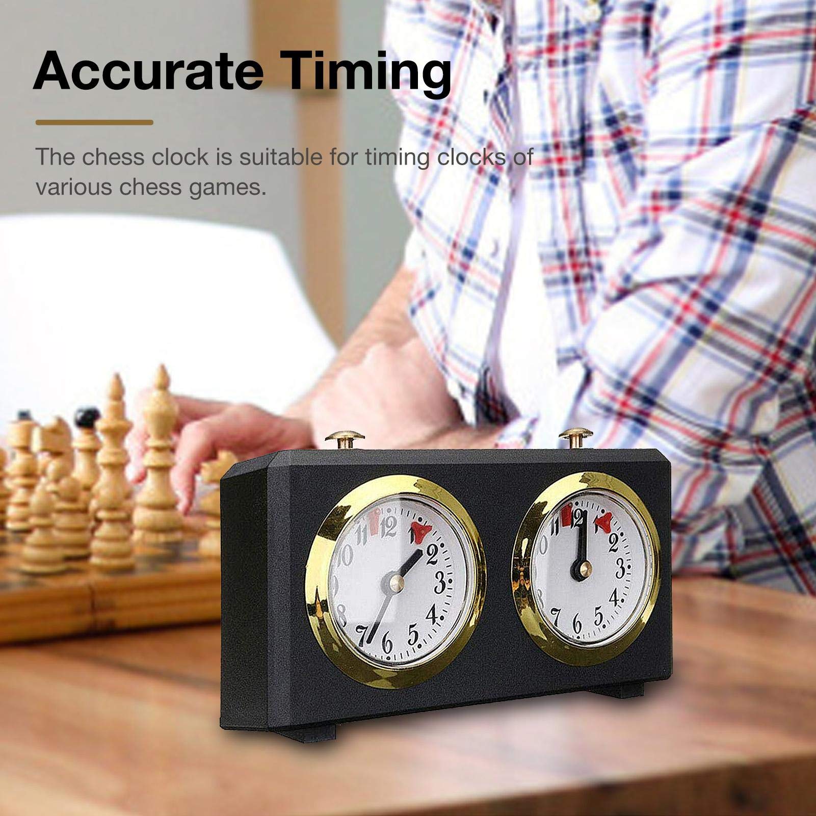 Orologio Meccanico Professionale dei Giochi da Tavolo degli Scacchi Timer per Il Conto alla rovescia degli Scacchi