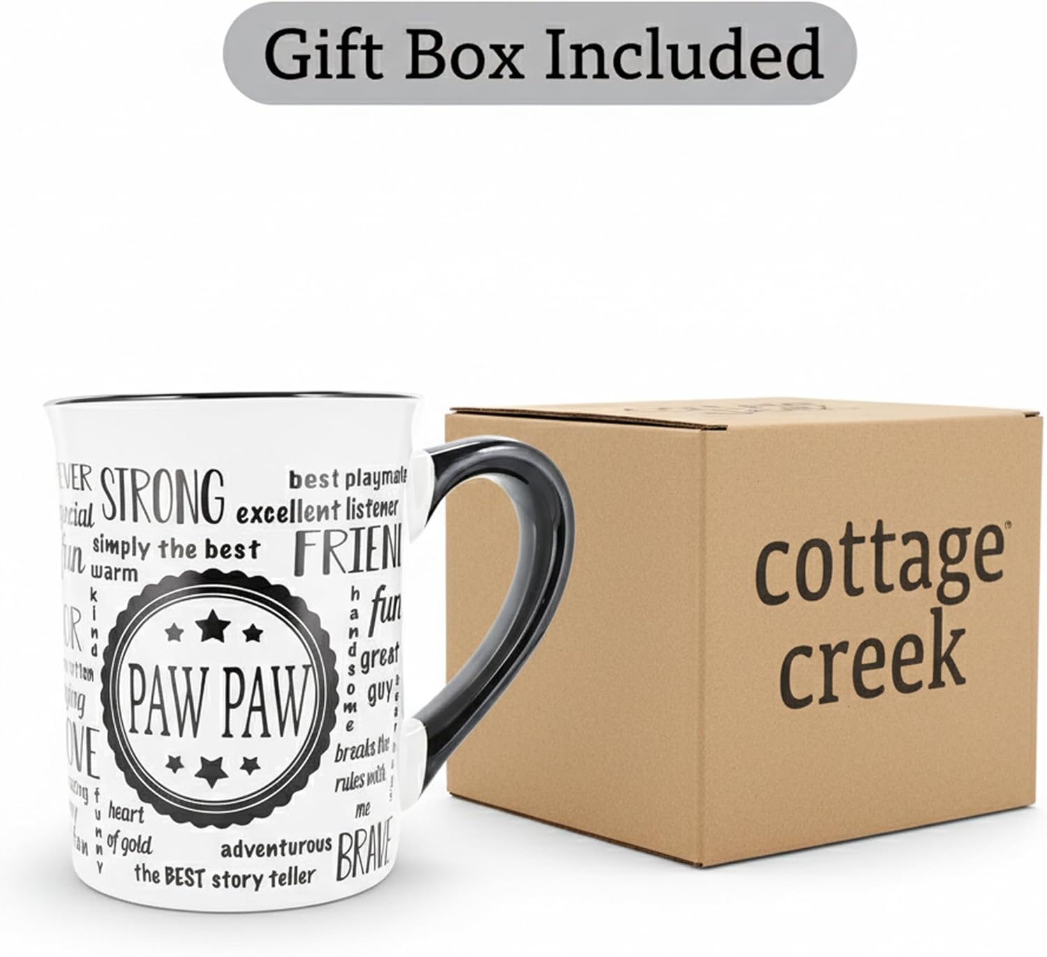 Cottage Creek Coffee Cup | 16oz. Large Ceramic Paw Paw Coffee Mug | Ideal Gift for Grandpa, Papa, and Dad for Father's Day, Birthday, or Christmas | Pawpaw Mug - Image 4