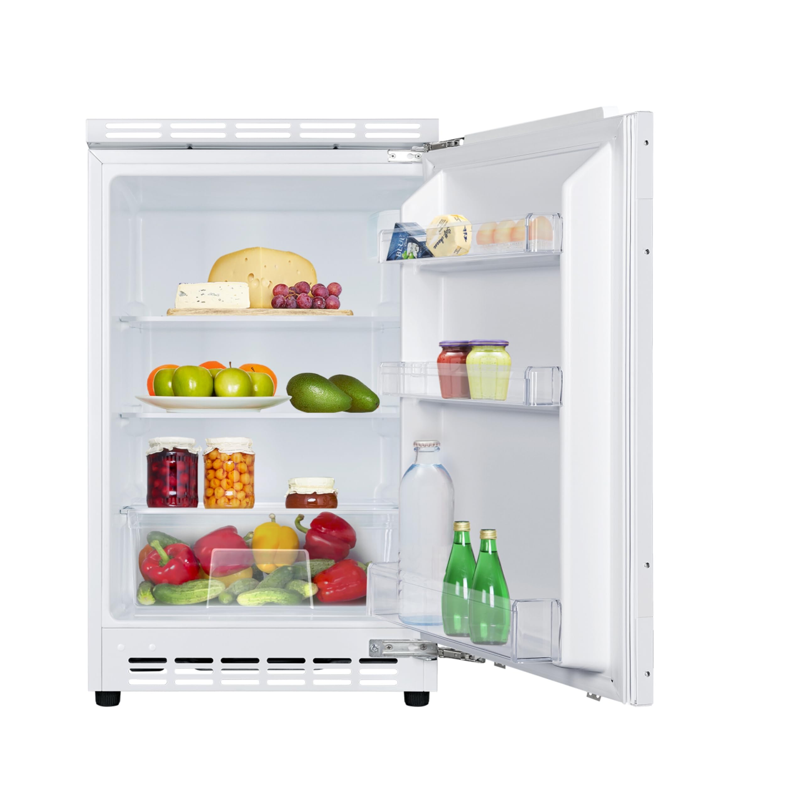 Amica Unterbau Vollraum Kühlschrank dekorfähig für 81,5 cm Nische elektronische Steuerung Inverter Kompressor LED Beleuchtung Tür-Offen-Alarm