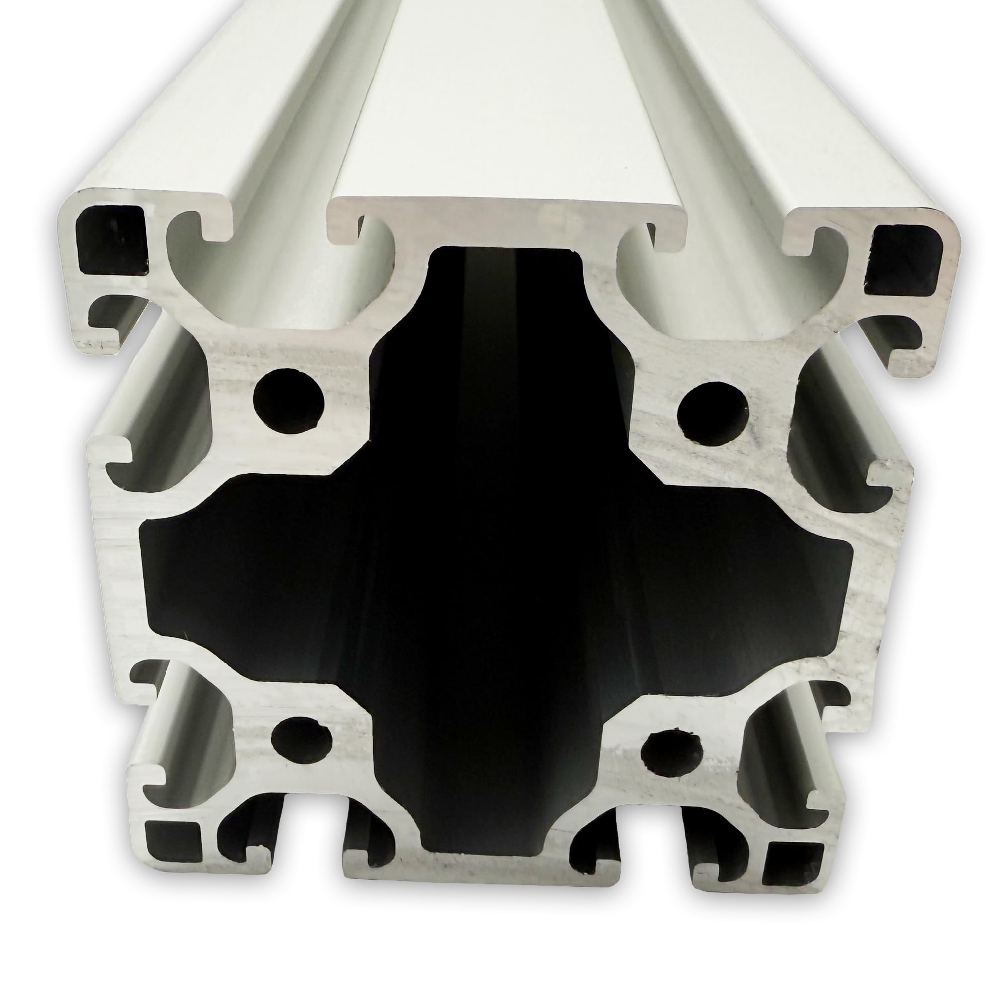 Aluprofil 80x80 mm | Nut 8 | Länge: 1000 mm = 100 cm | eloxiert | Aluminium Profil | Nutenprofil | Aluprofil | Alu Profil | Leicht | Montagesystem