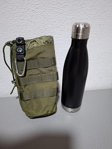 Modularer Wasserflaschenhalter Für Rucksack – Mit Kompass, Aus Oxford-Gewebe, Faltbar, Für Wandern & Camping Modularer Wasserflaschenhalter Für Rucksack – Mit Kompass, Aus Oxford-Gewebe, Faltbar, Für Wandern & Camping