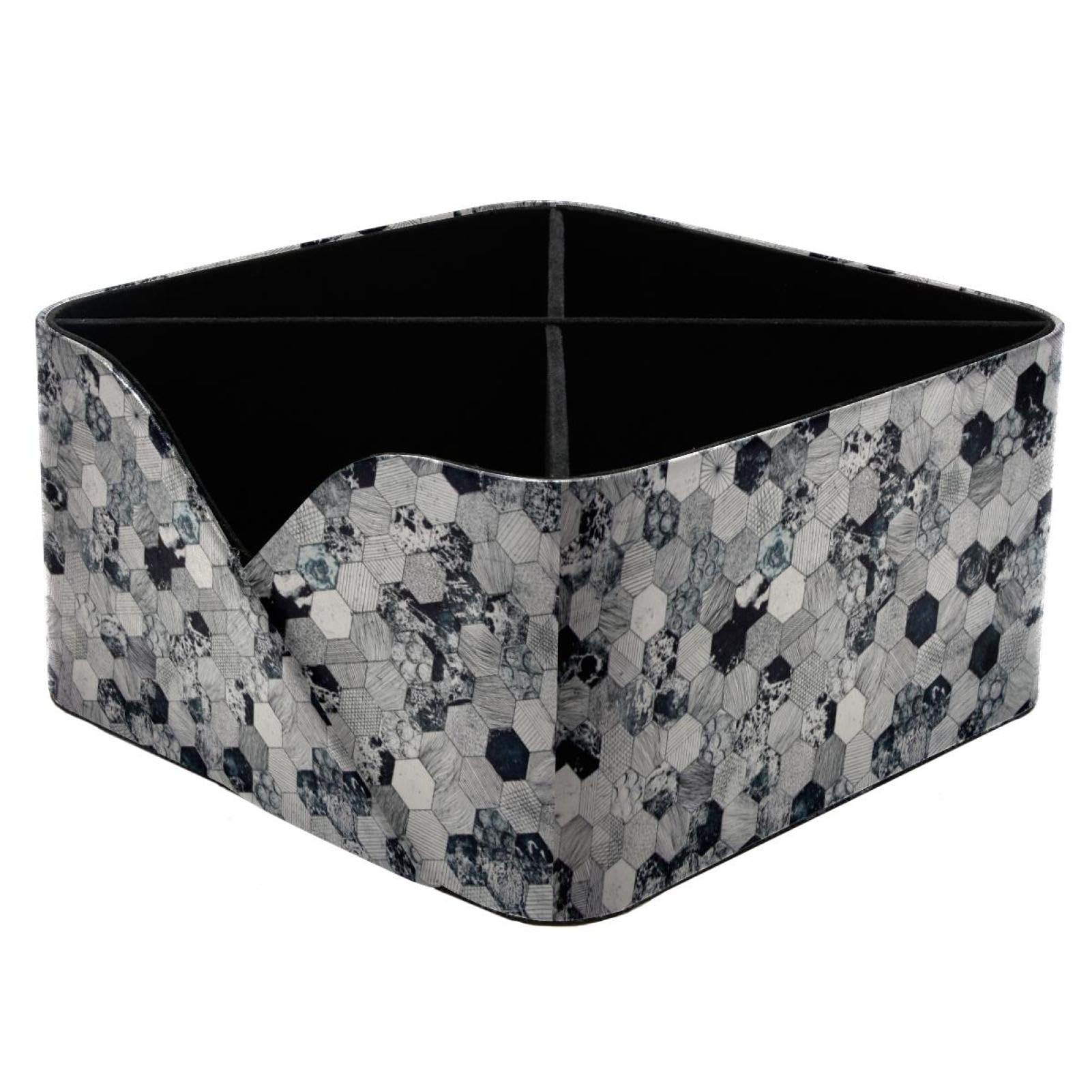 Organiseur de bureau textile 4 compartiments idéal pour le télétravail à la maison