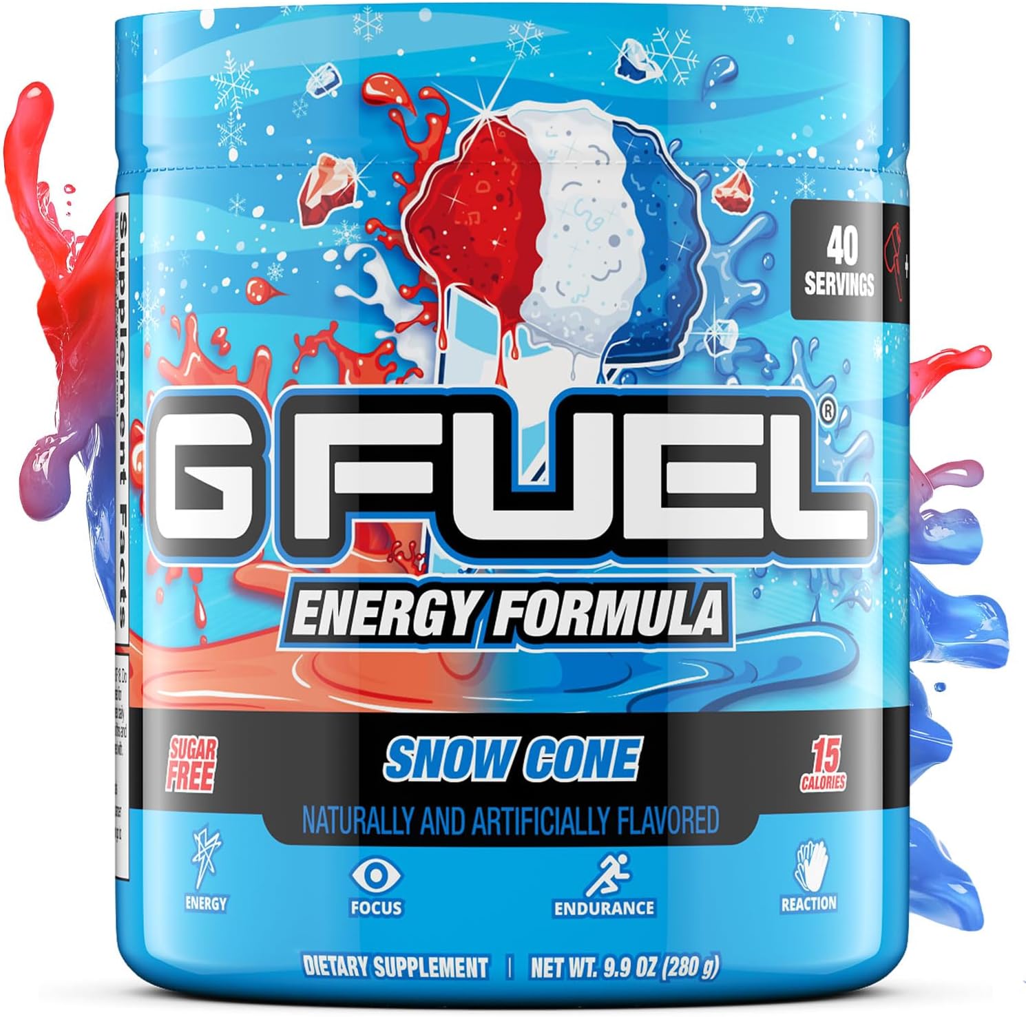 Snow Cone (40 Servings) Elite Energy and Endurance Formula 9.8 oz.