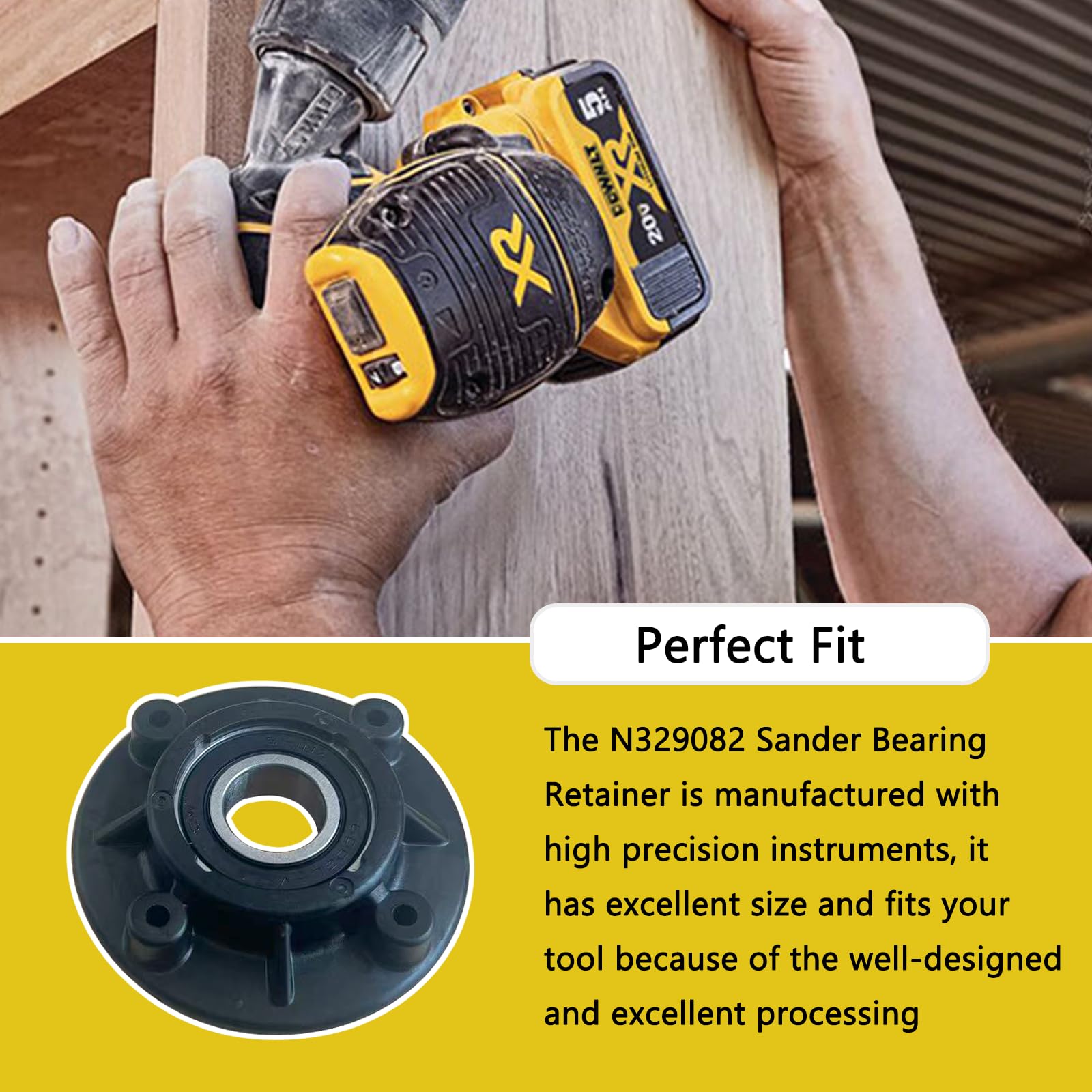 N329082 Uchwyt łożyska szlifierki pasuje do Dewalt DCW210 DCW210P1 DCW6420 DWE6421 DWE6421K DWE6423 DWE6423K DWE642 części zamienne