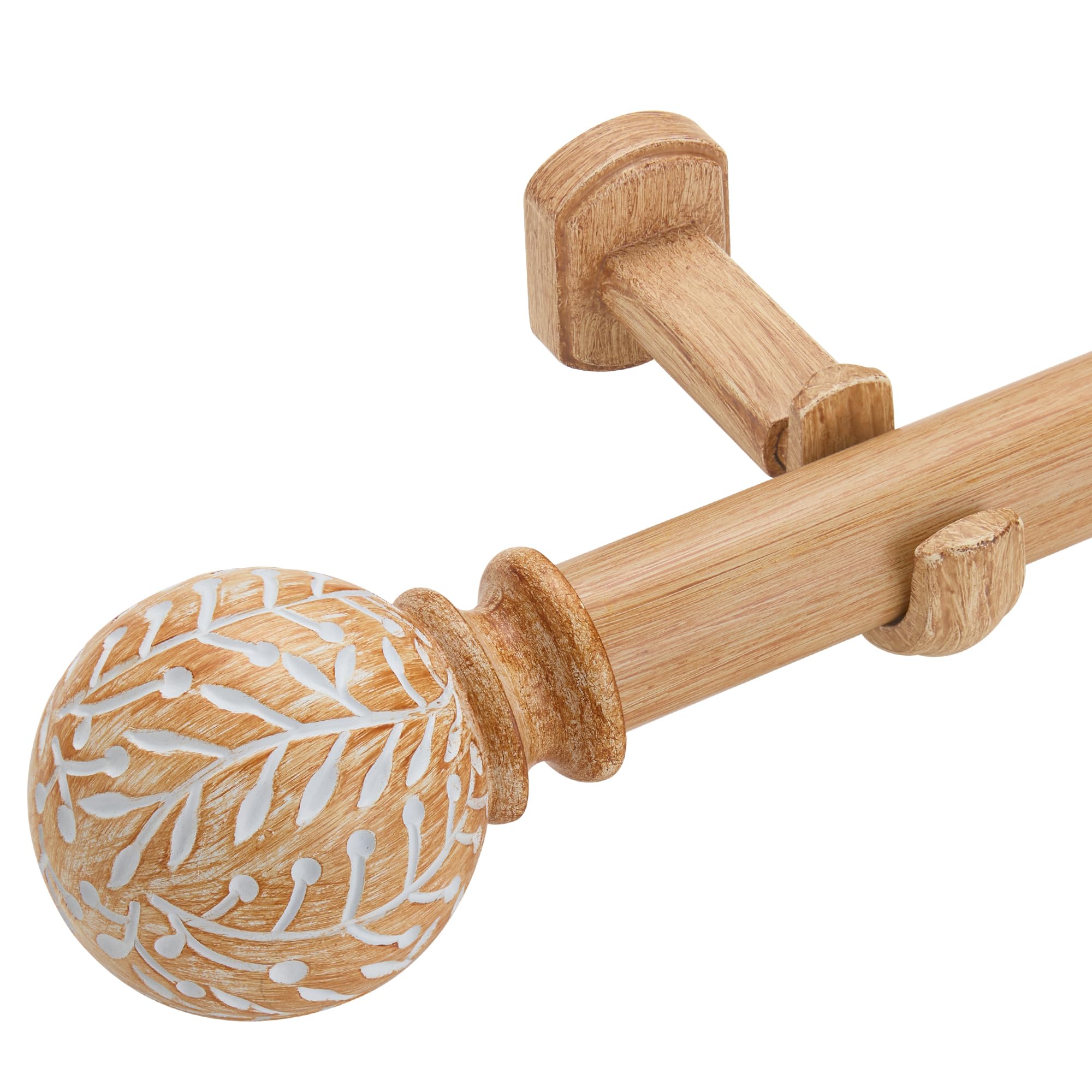 Wood Curtain Rods - Boho Style & Heavy Duty -10