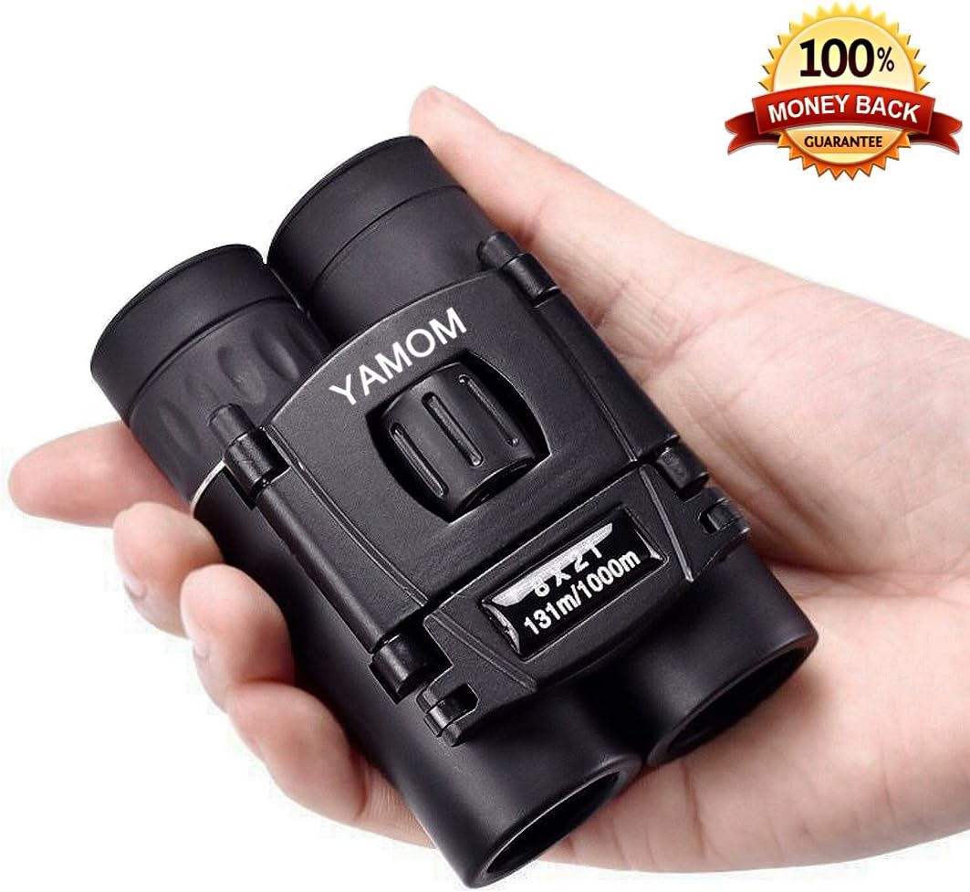 Compact Folding Binoculars Travel Mini Telescope Easily Carry Focus Optics HD 8x21 Lenes for Outdoors Sports Hiking Bird Watching Concert