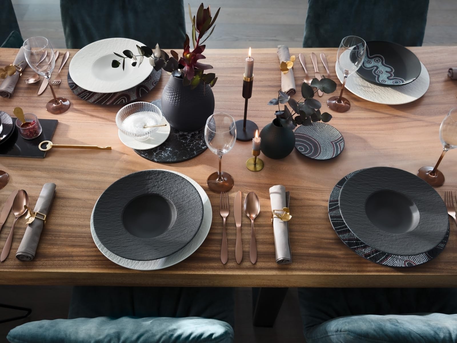 Villeroy & Boch Manufacture Rock - Colección de Vajillas | Mohd Shop