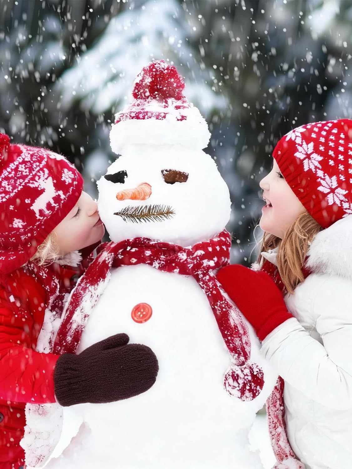 Boao 12 Pairs Toddler Mittens Bulk Kids Winter Knit Gloves pack Childrens Stretch Mittens for Toddler Boys Girls - Image 3