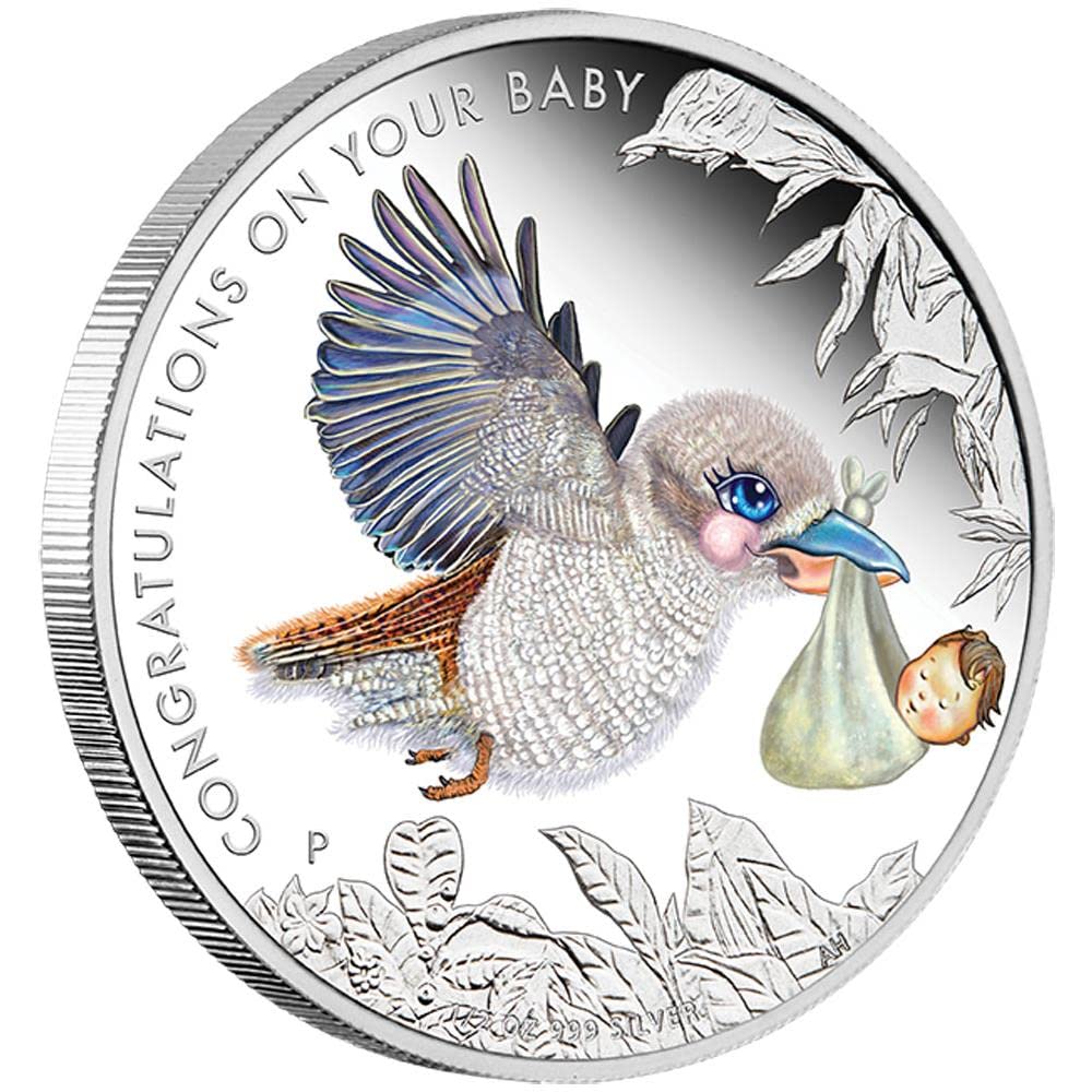 GoldGiftIdeas 999 Silver Congratulation Coin on New Baby, Silver Coin for Gift, Pure Silver Coin for New Born Baby, Silver Gift Items, Baby Shower Gift (B09HTWRRZZ) Amazon Price History, Amazon Price Tracker