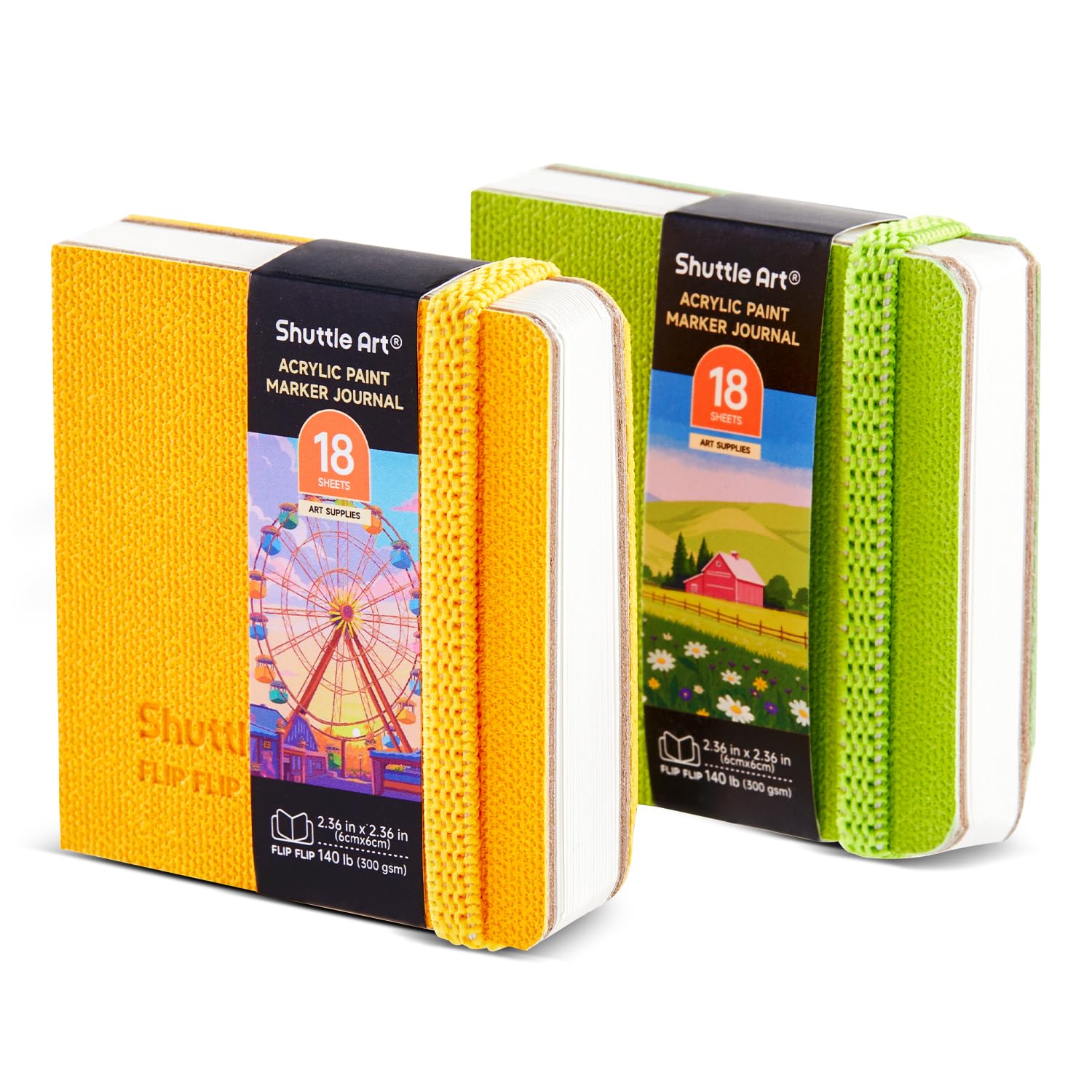 Acrylic Sketchbook - 2 Pack for Markers & Paint -1