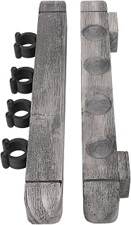 Zopsc Wall Mounted Cue Holder Rack Silver Grey